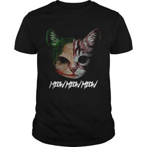 Face Of Joker Cat Meow Meow Meow Shirt